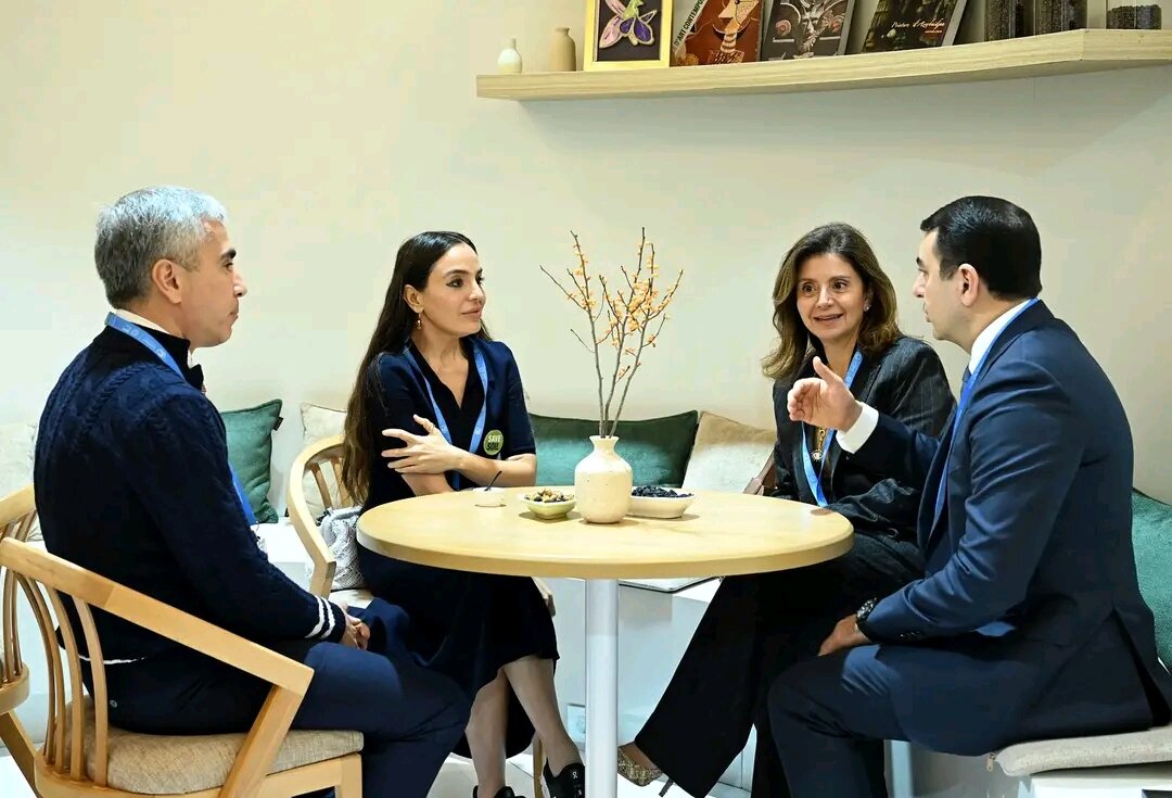 Leyla Əliyeva ilə İordaniya Haşimilər Krallığının şahzadəsinin görüşü