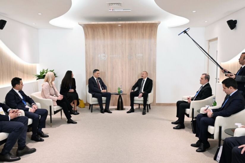 Prezident İlham Əliyev Bosniya və Herseqovinanın Rəyasət Heyətinin Sədri və üzvü ilə görüşdü