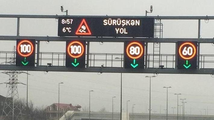 Bəzi yollarda sürət həddi enidirilib