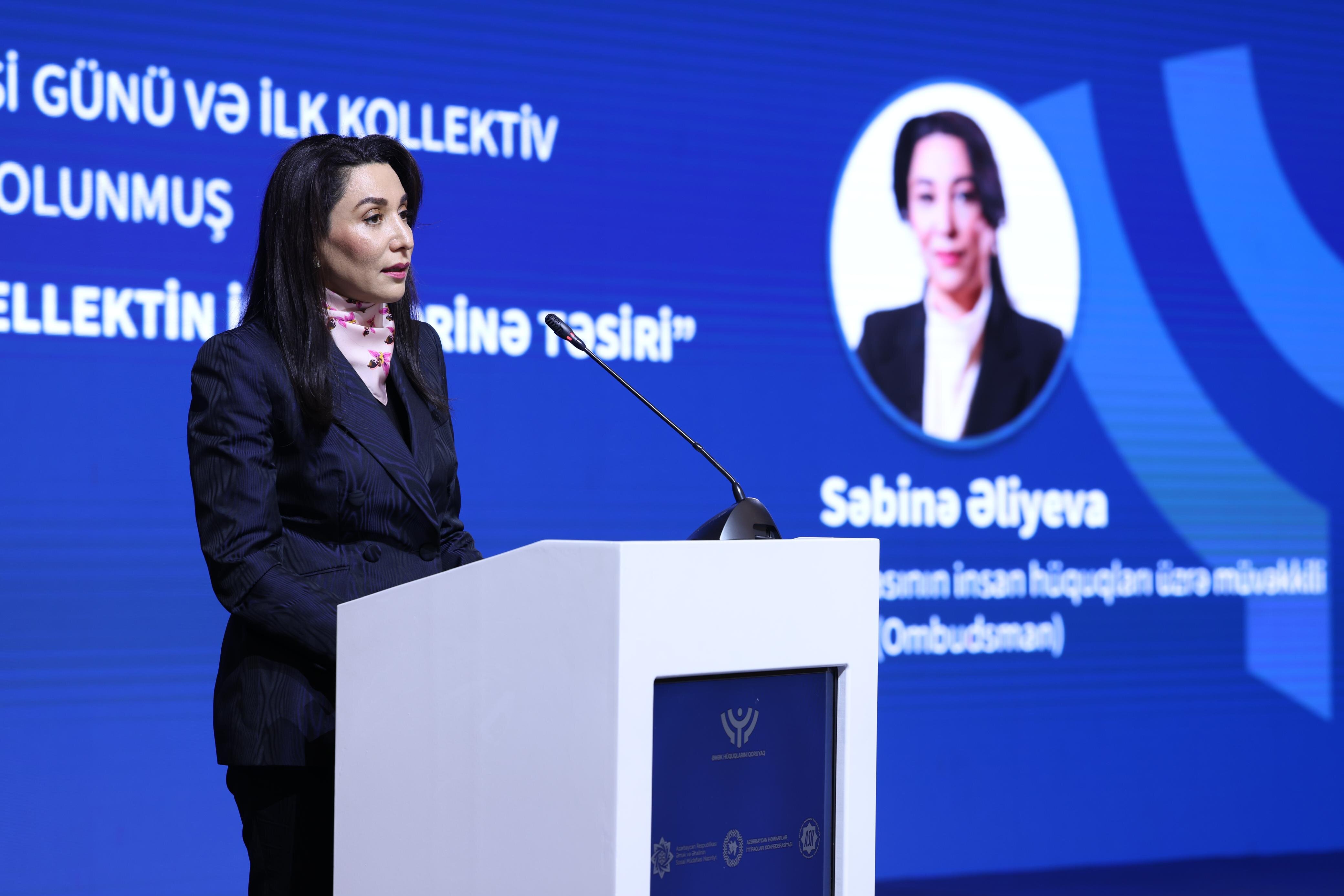Ombudsman “Rəqəmsallaşma və süni intellektin iş yerlərinə təsiri” mövzusunda keçirilən konfransda iştirak edib