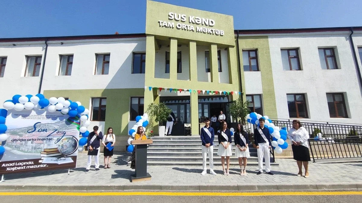 Laçının Sus kəndində "Son zəng"in səsi susmadı - FOTO