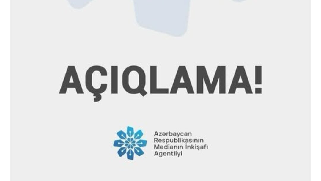 MEDİA -nin daha bir açıqlaması