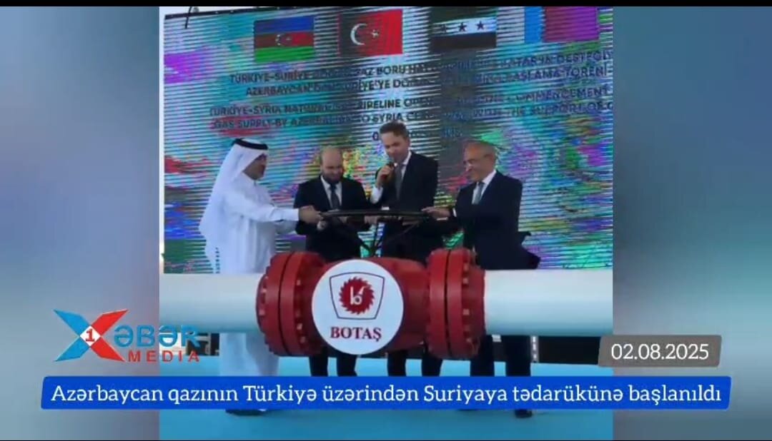 Azərbaycan qazının  Suriyaya tədarükünə başlanıldı - Eksklüziv görüntülər
