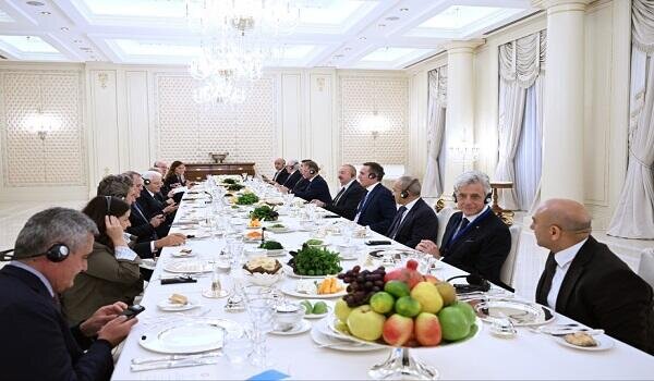 Sercio Mattarellanın şərəfinə rəsmi ziyafət verildi