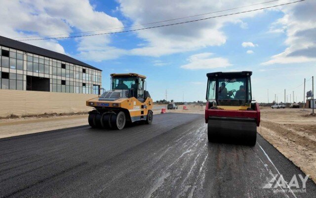 Zığ dairəsi-Hava Limanı yoluna birləşdirən yanaşma yolları tikilir