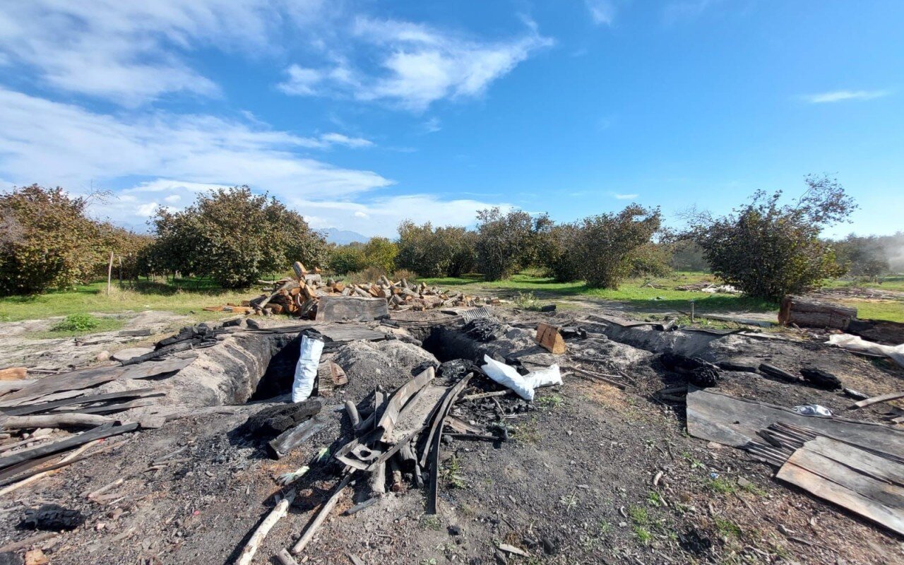 Oğuzda qanunsuz kömür quyuları aşkarlandı - FOTO