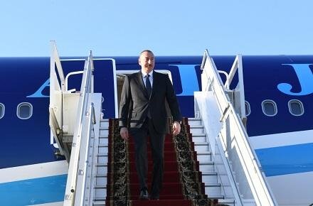 İlham Əliyev Qazaxıstana getdi