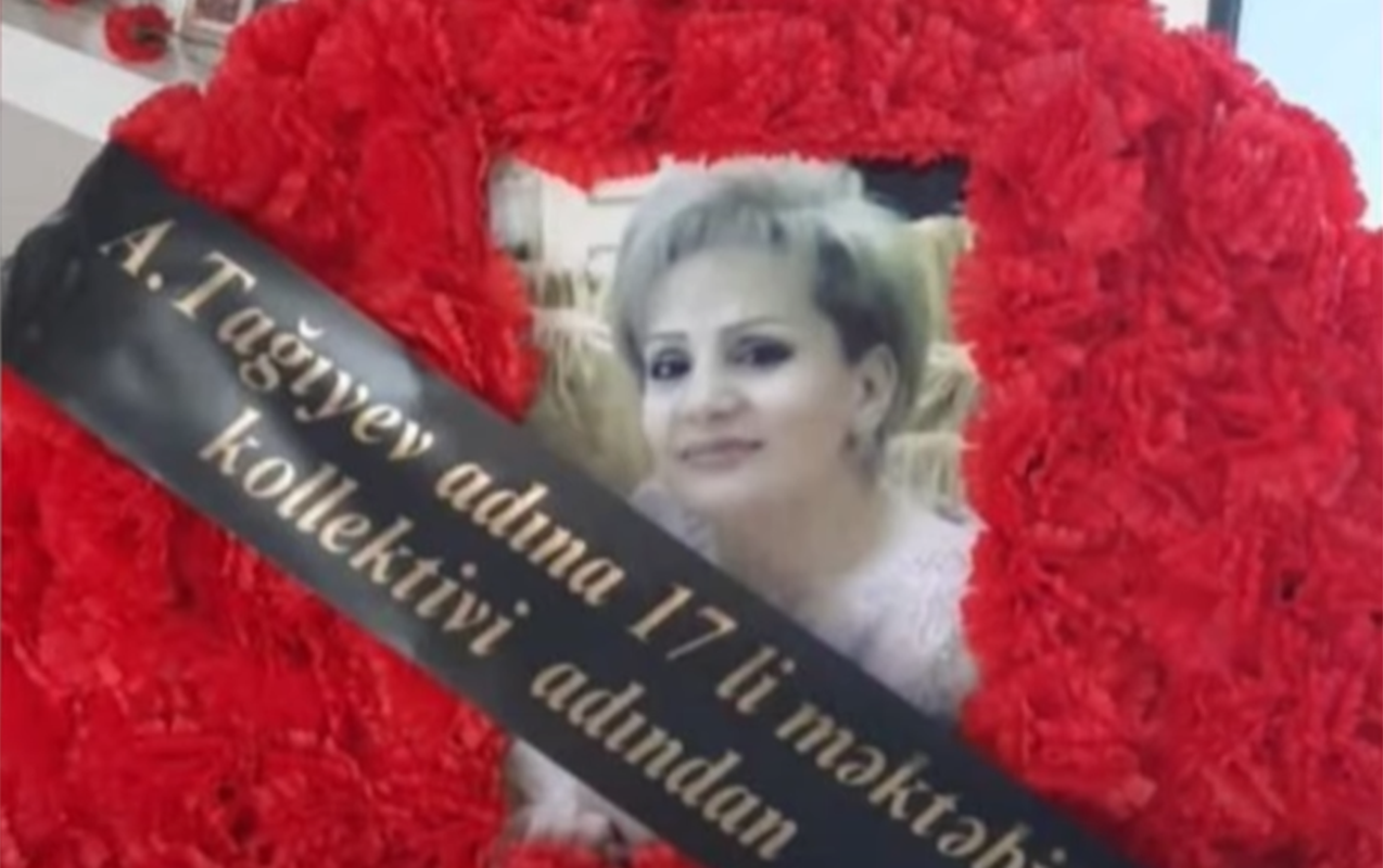 Dərs zamanı vəfat edən müəllimin fotosu