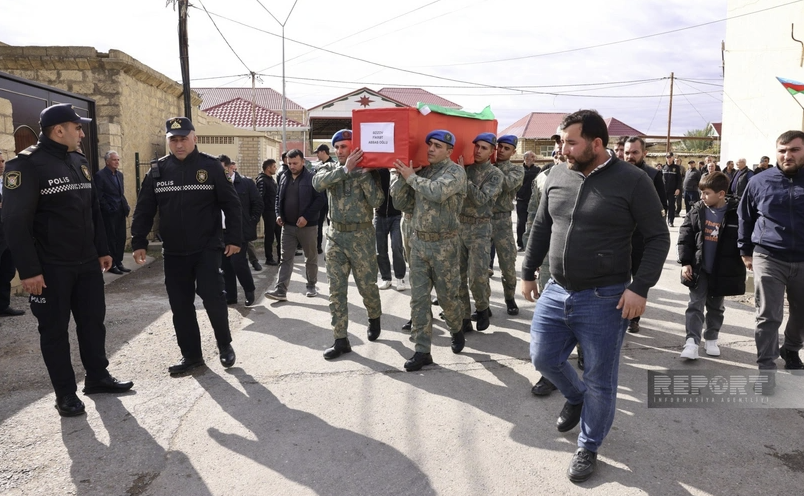 İtkin şəhidimizlə vida mərasimi keçirildi - Fotolar