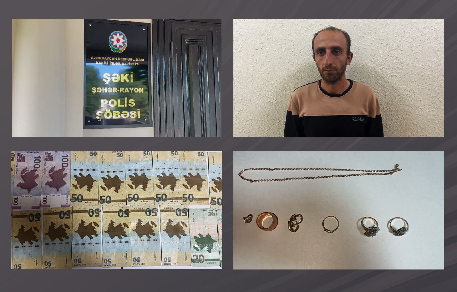 Şəkidə oğurluq etdiyi evi yandıran şəxs tutulub
