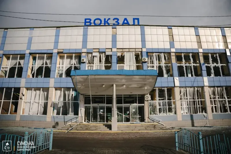 Hücumdan sonra Sumi qatar stansiyası