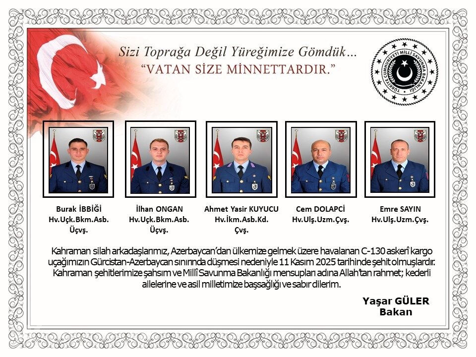 Türkiyədən təyyarə qəzası ilə bağlı SON DƏQİQƏ MƏLUMATI