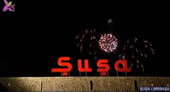 Şuşada atəşfəşanlıq oldu