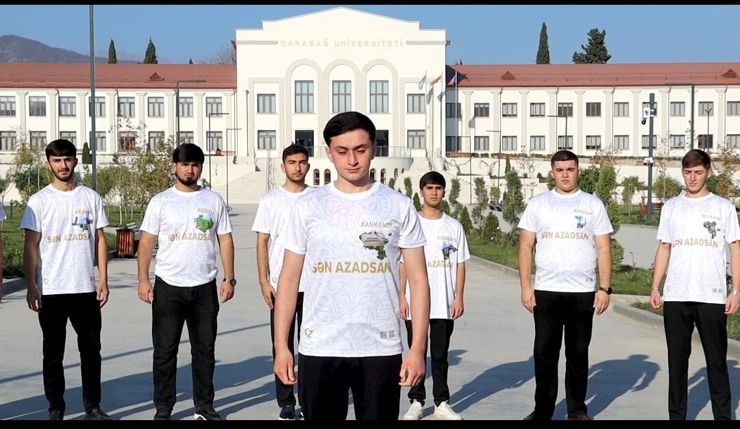 “Biz azad Qarabağın tələbələrik!”-Xankəndidən möhtəşəm görüntü