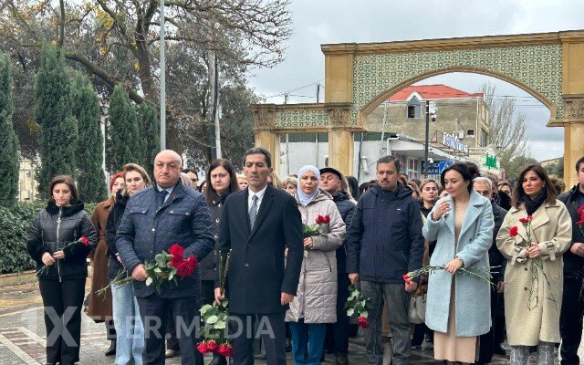 Sabunçu rayonunda Ulu Öndərin xatirəsi anıldı - FOTOLAR