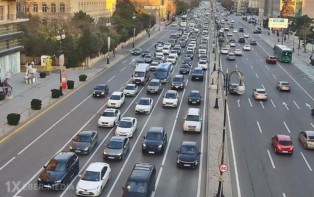 Yollarda tıxac var