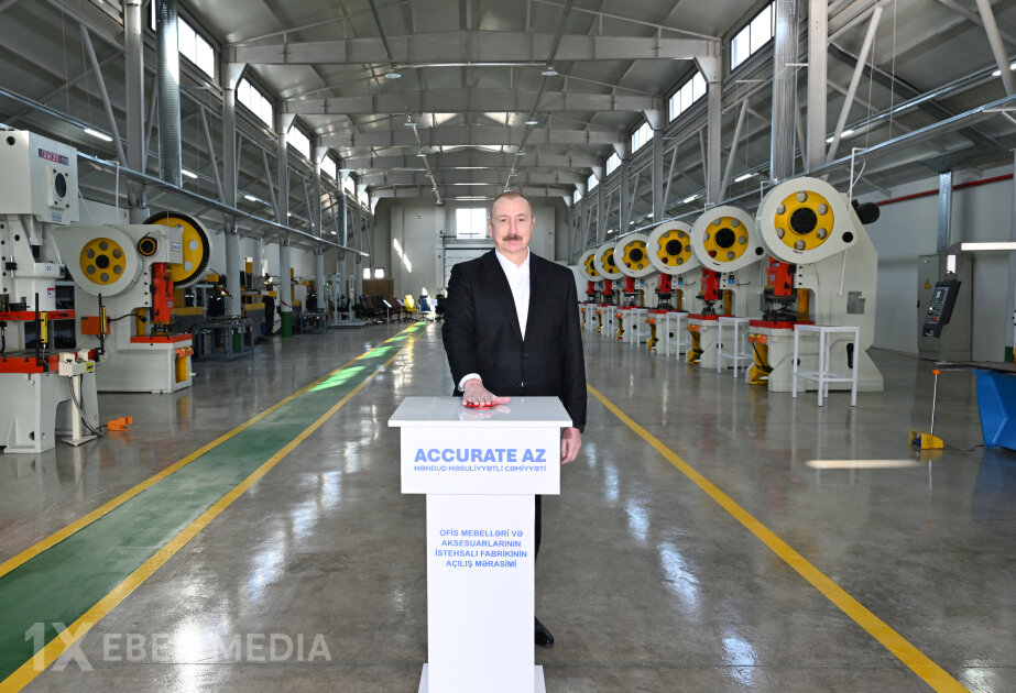 Xocalının Ballıca kəndində ofis mebelləri və mebel aksesuarlarının istehsalı müəssisəsi açılıb