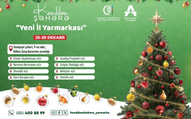 Bu ərazilərdə “Kənddən şəhərə” yarmarkası başlanır - Ünvanlar