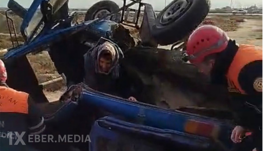 Bakıda sərnişin avtobusu ağır qəza etdi - Ölənlər və yaralananlar var