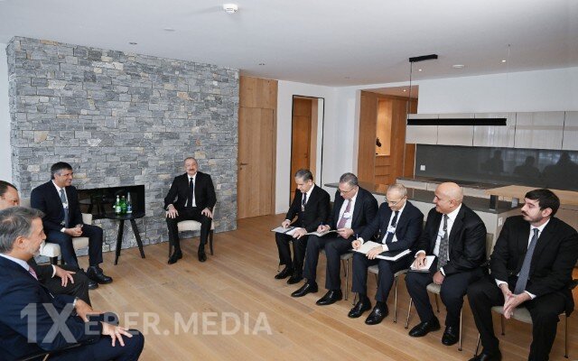 Prezident və oğlu Esteveslə görüşdü - FOTOLAR
