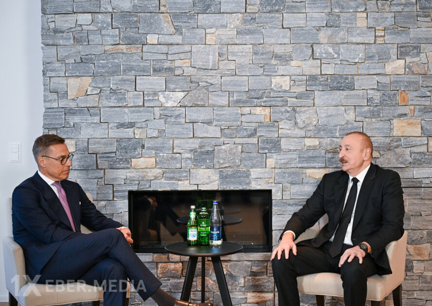 İlham Əliyev finlandiyalı həmkarı ilə də görüşdü