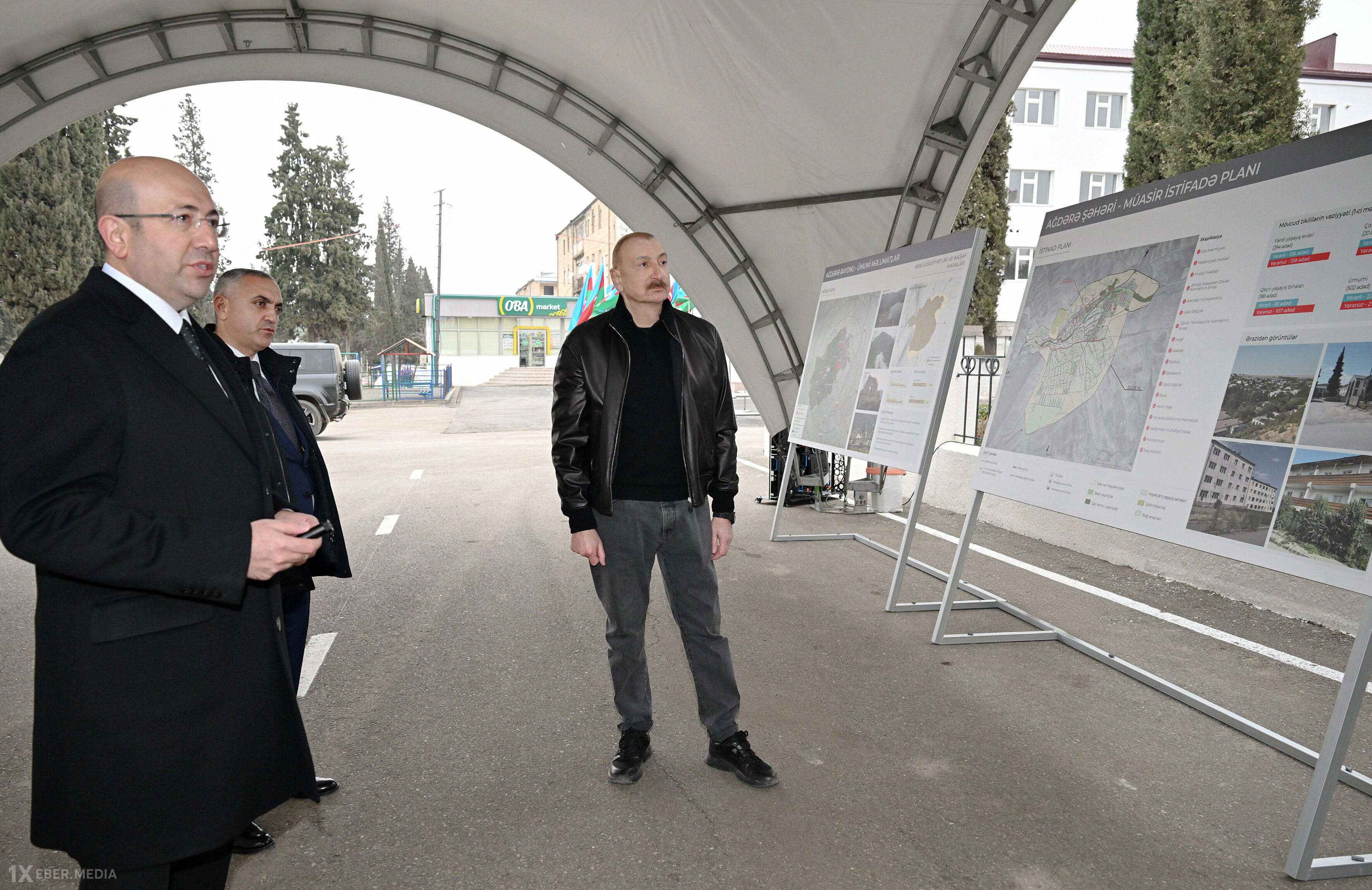 İlham Əliyev Ağdərənin Baş planı ilə tanış oldu - Fotolar
