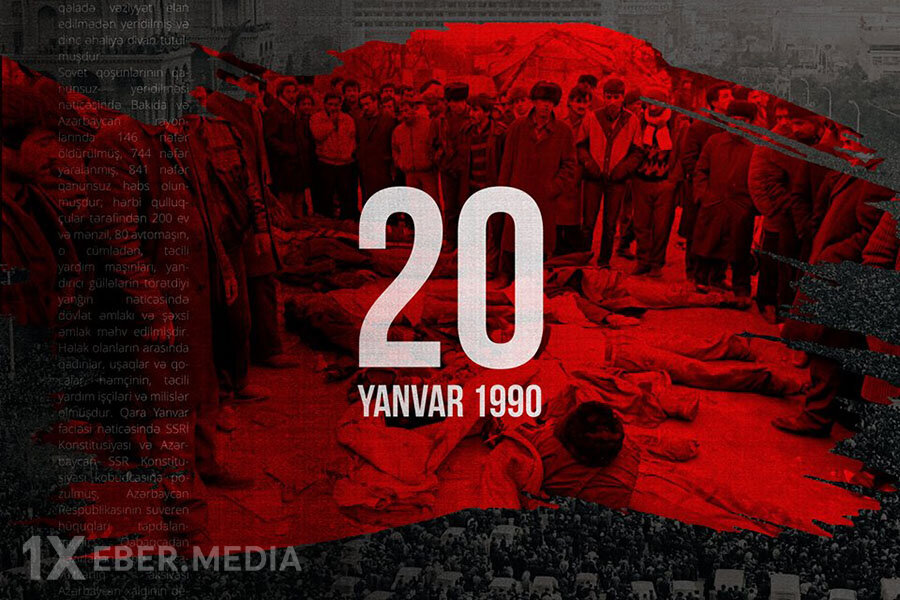 Xalqımızın azadlıq uğrunda mübarizə əzmini sındırmağın mümkünsüzlüyü-20 Yanvar