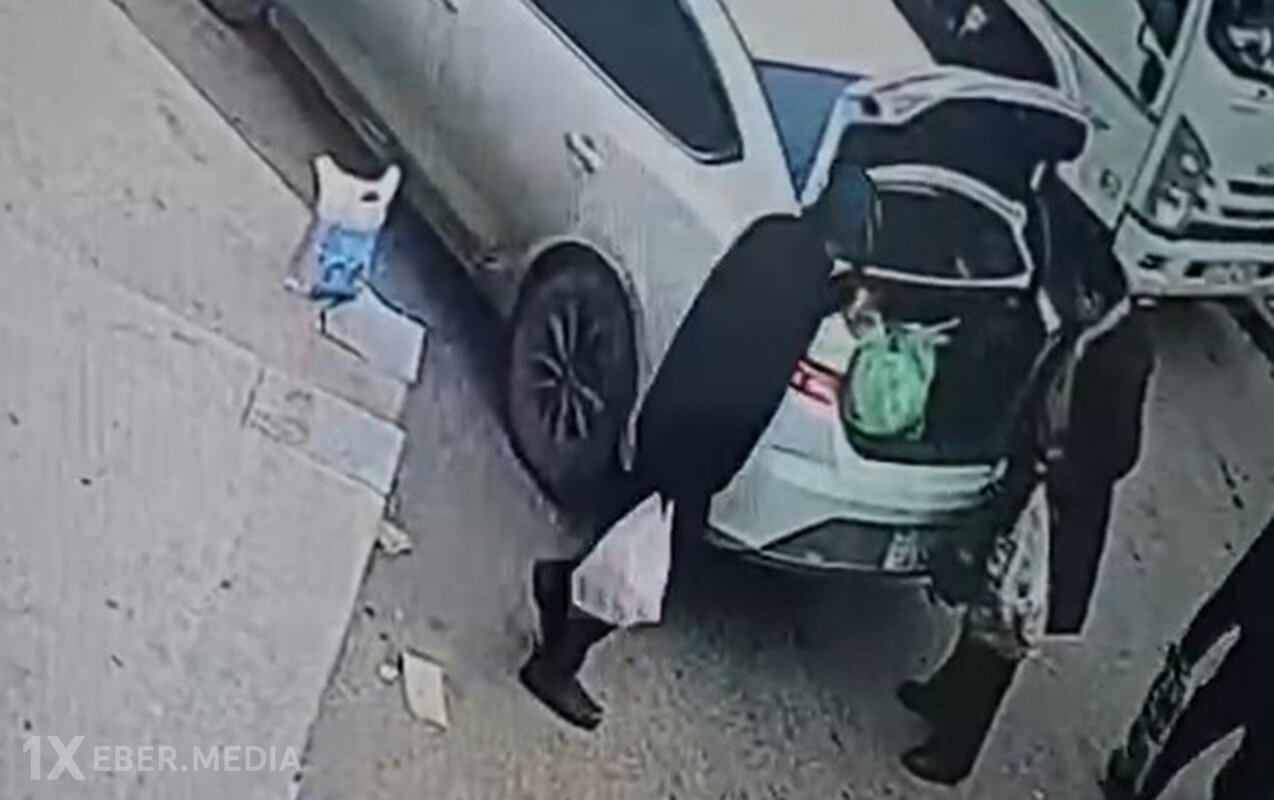 Marketdə “kömək etdiyi” qadının pul kisəsini belə oğurladı - Video