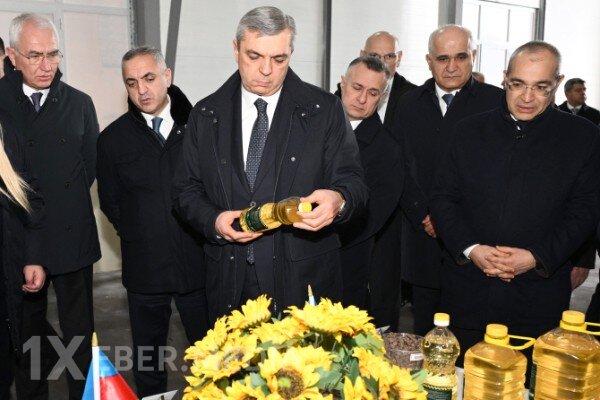 Samir Nuriyev günəbaxan yağları zavoduna baxış keçirib - FOTOLAR