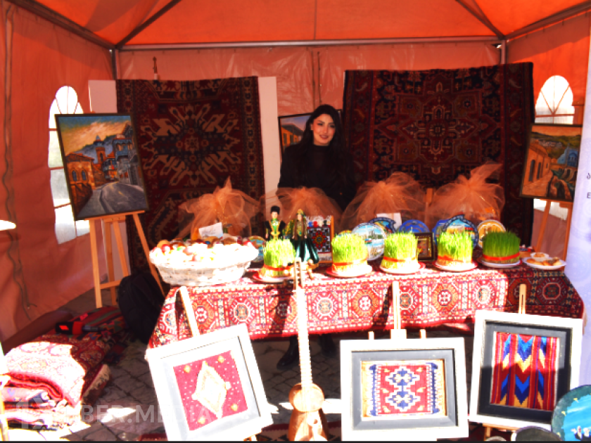 Tbilisidə Novruz tonqalı alovlandırılıb