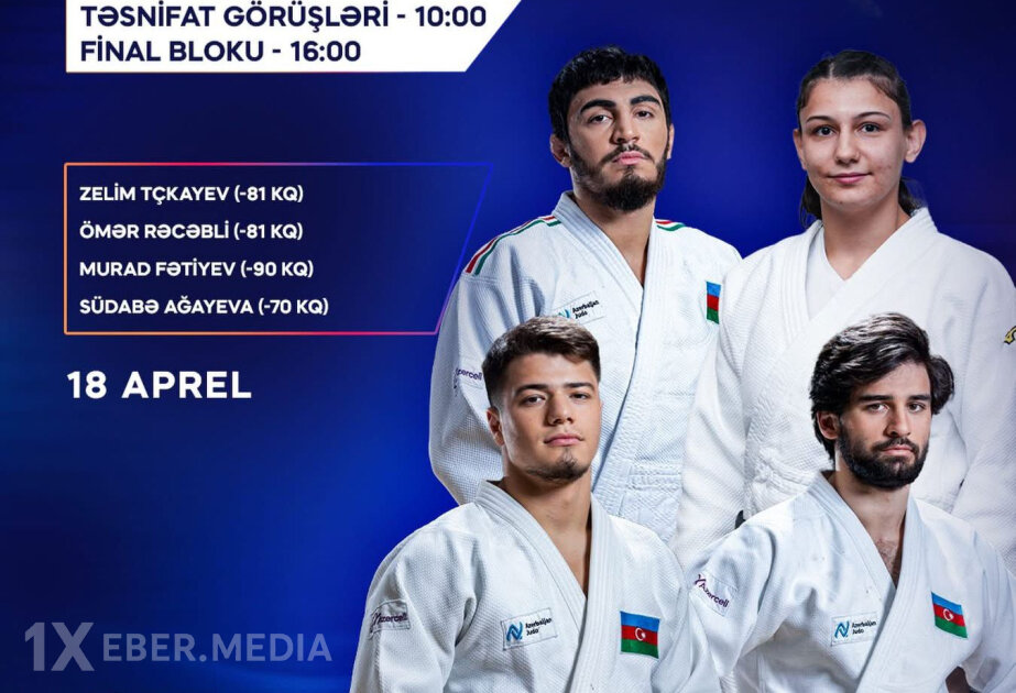 Avropa çempionatı: Azərbaycanın daha 4 cüdoçusu mübarizəyə qoşulur