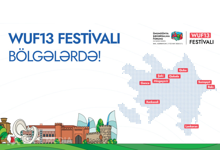Azərbaycanın bir sıra şəhərlərində WUF13 Festivalının keçiriləcəyi məkanlar açıqlanıb