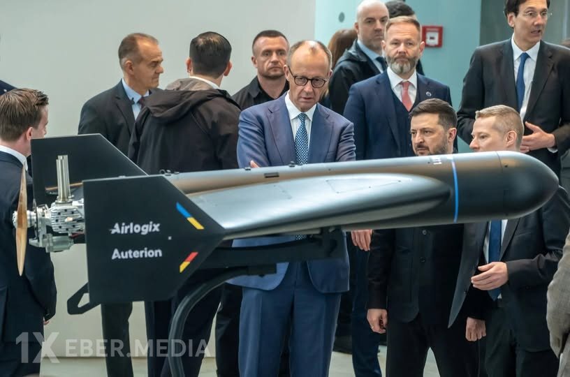Merz və Zelenski  “Anubis” kamikadze dronunu nəzərdən keçiriblər