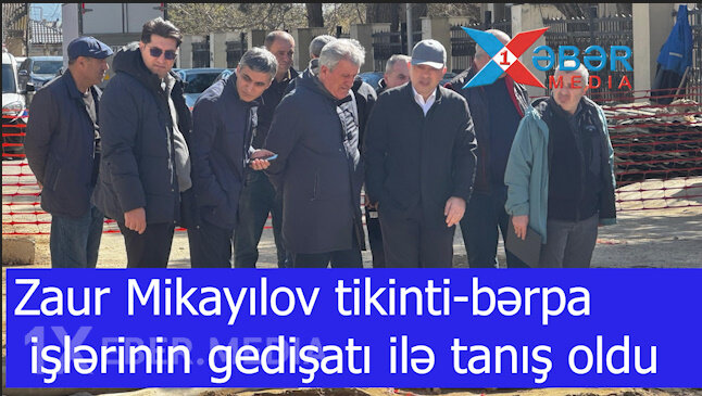 ADSEA sədri ərazidə kollektorun tikinti-bərpa işlərinin gedişatı ilə tanış oldu-VİDEO