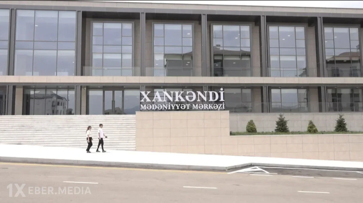 Xankəndidə ötən əsrin sonlarında inşa edilən Mədəniyyət Mərkəzi yenidən istifadəyə verilib - FOTO