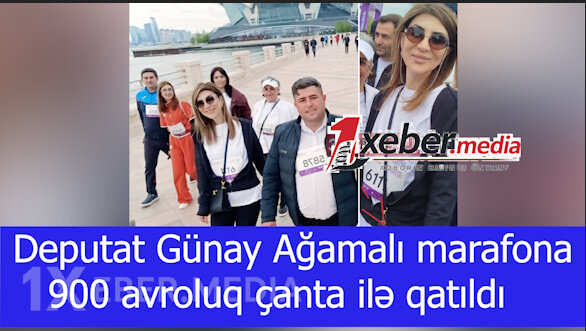 Xanım deputatımız marafona 900 avroluq çanta ilə qatıldı-VİDEO