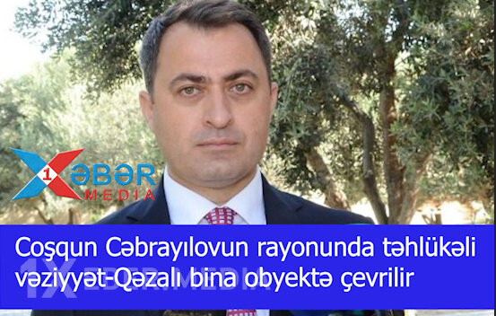 Coşqun Cəbrayılovun rayonunda təhlükəli vəziyyət-Qəzalı bina obyektə çevrilir-VİDEO