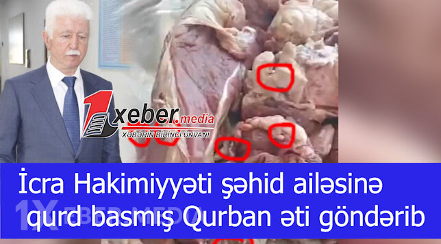 İcra Hakimiyyəti şəhid ailəsinə qurd basmış Qurban əti göndərib-VİDEO