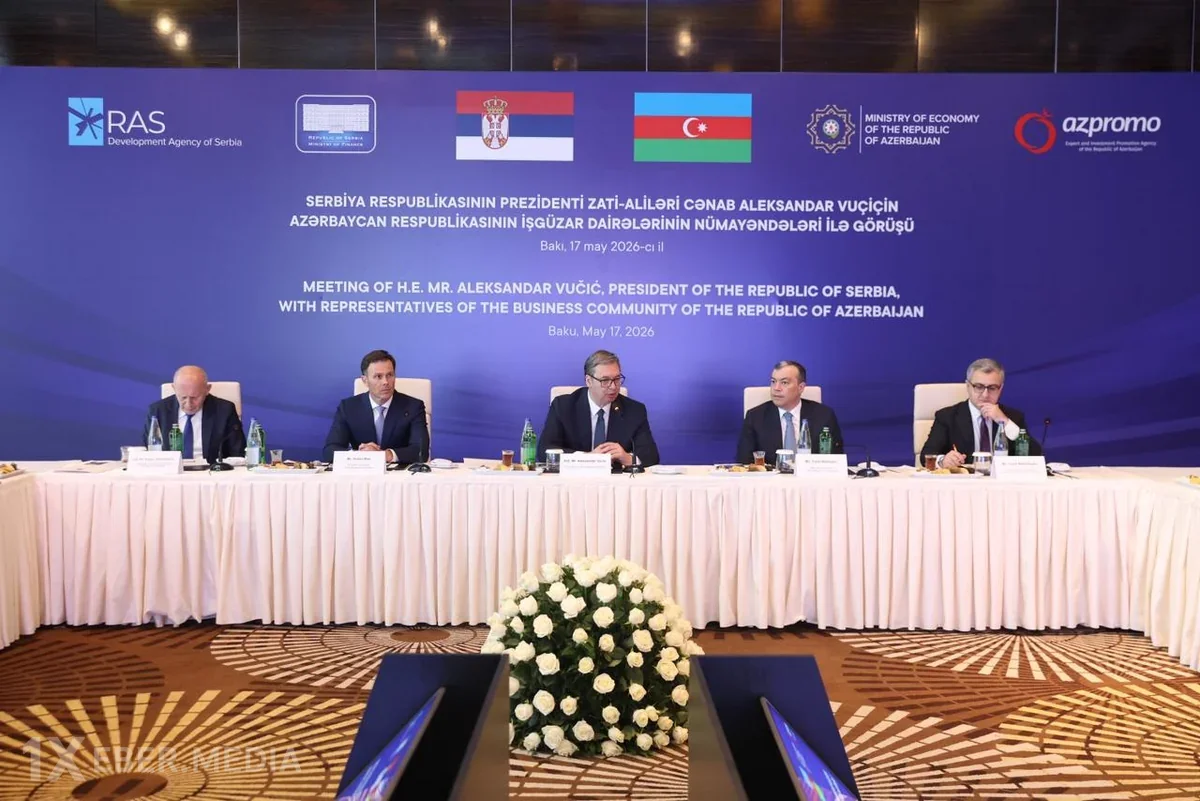 Serbiya Prezidenti ilə Azərbaycanın biznes nümayəndələri arasında görüş keçirilib