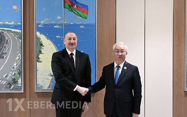 İlham Əliyev Çin Dövlət Şurasının Baş nazirinin müavinini qəbul etdi