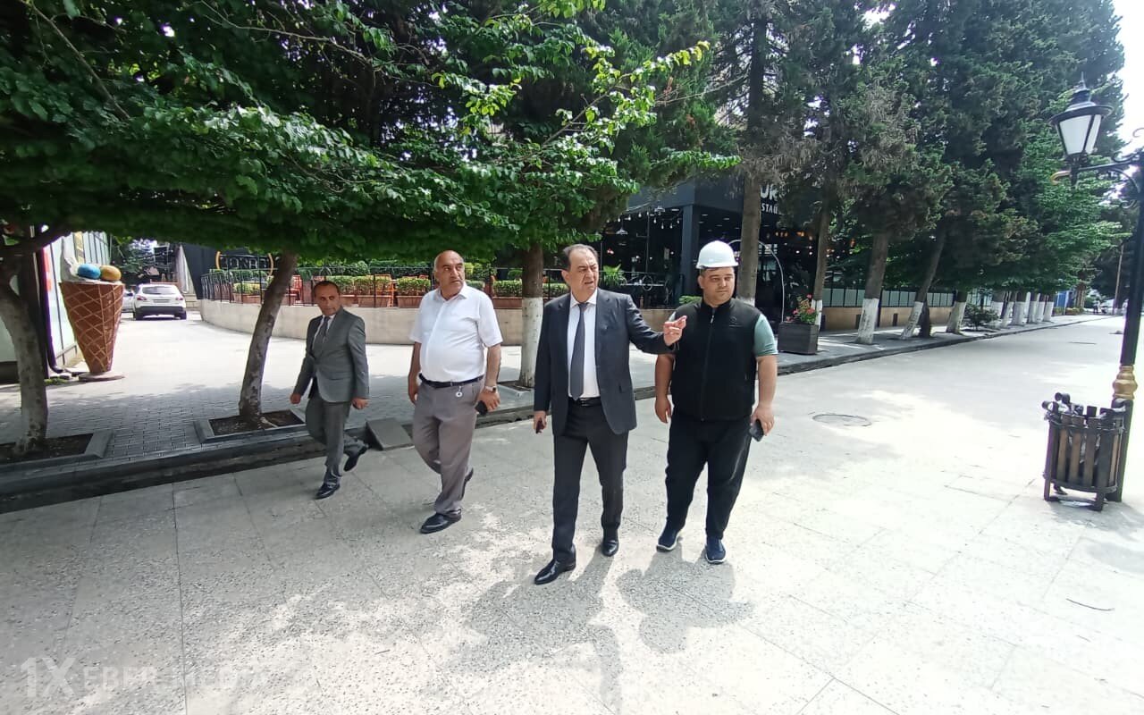 Taleh Qaraşov Lənkəranda aparılan yenidənqurma işləri ilə tanış olub - FOTOLAR