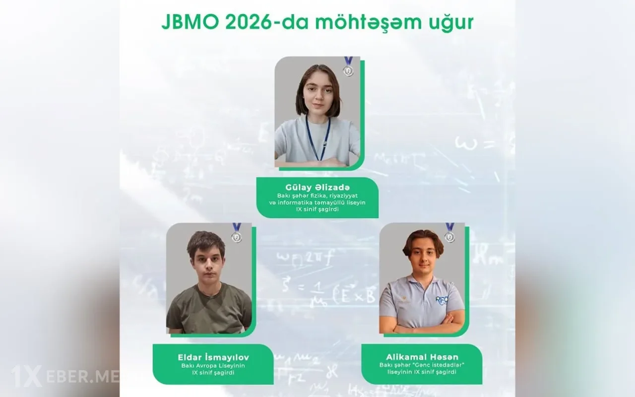 Şagirdlərimiz beynəlxalq olimpiadada medal qazandı - 3 gümüş, 3 bürünc