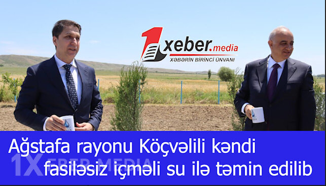 Köçvəlili kəndi fasiləsiz içməli su ilə təmin edilib-VİDEO