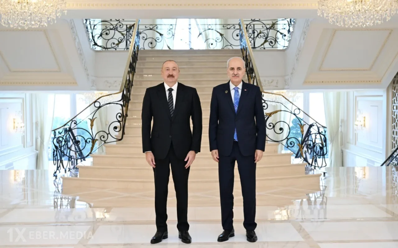 İlham Əliyev Numan Kurtulmuşu qəbul etdi - FOTOLAR