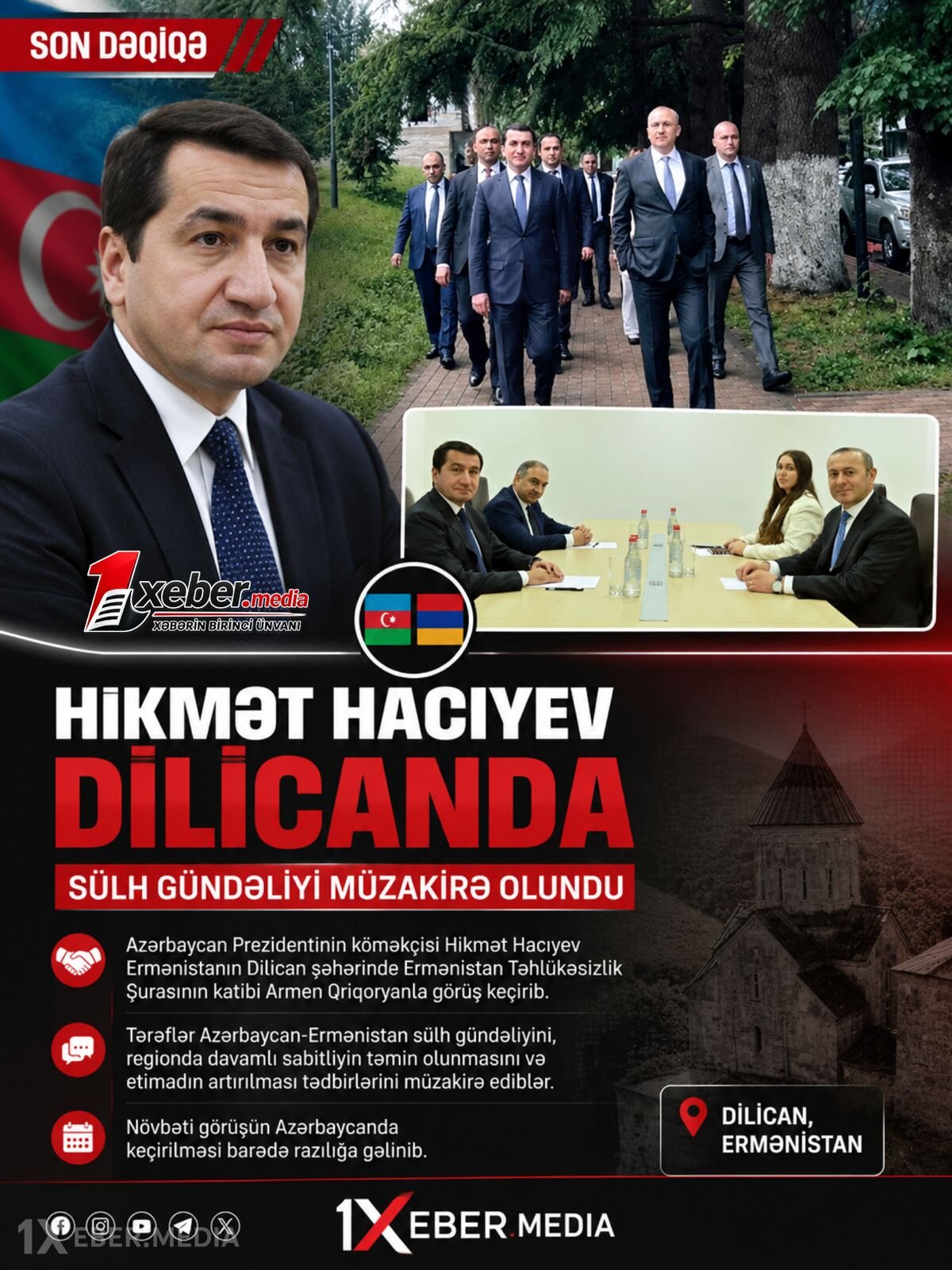 Prezidentin köməkçisi Ermənistanı gəzdi - Video