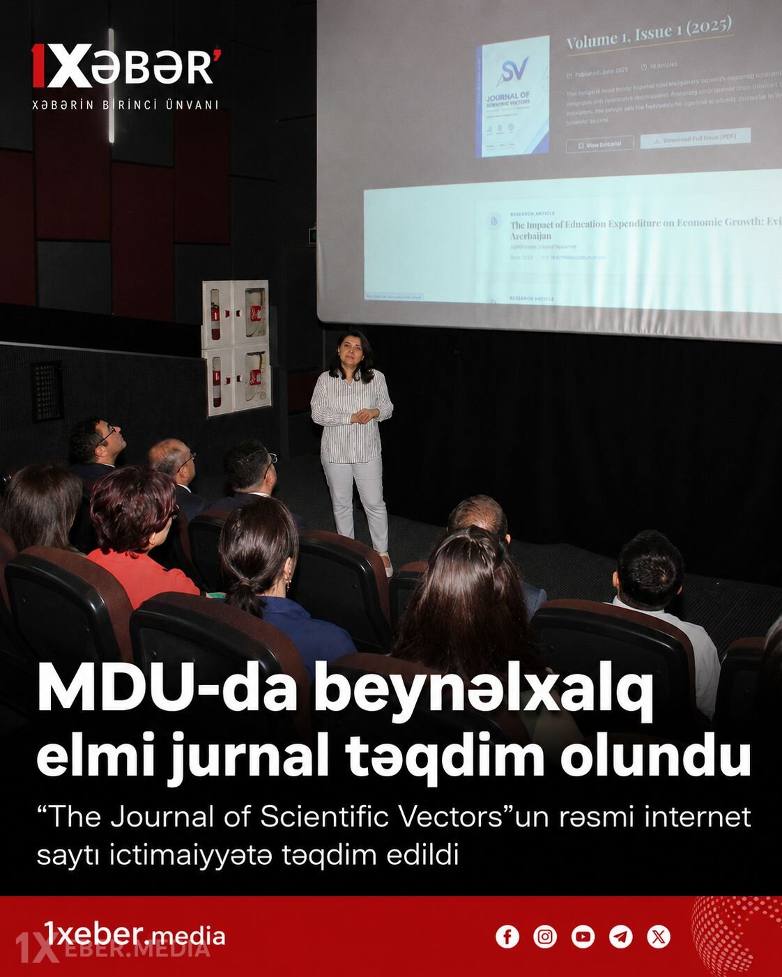 MDU-da beynəlxalq elmi jurnalın rəsmi saytının təqdimatı keçirilib - FOTOLAR