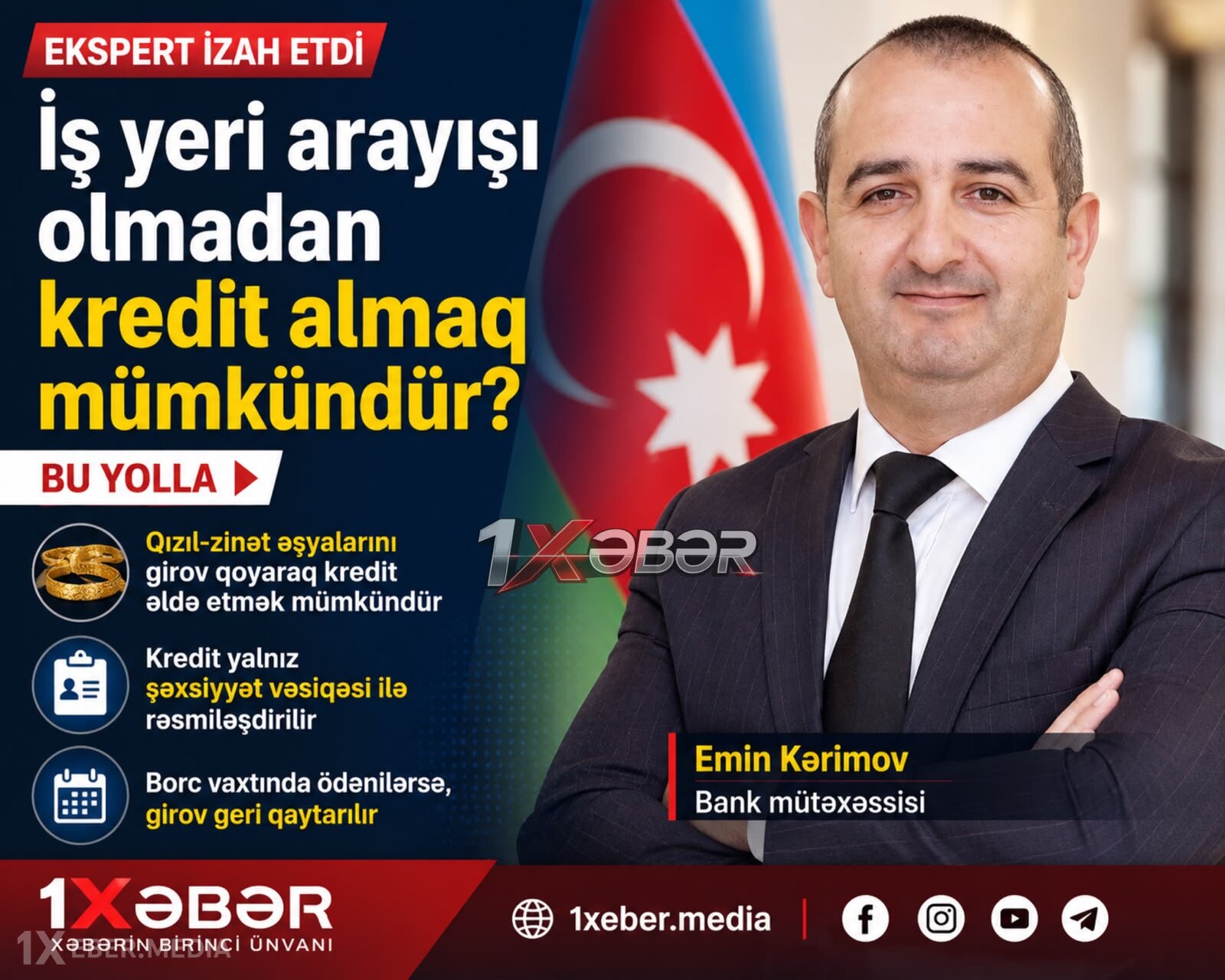 İş yeri arayışı olmadan kredit almaq mümkündür? – Ekspert izah etdi