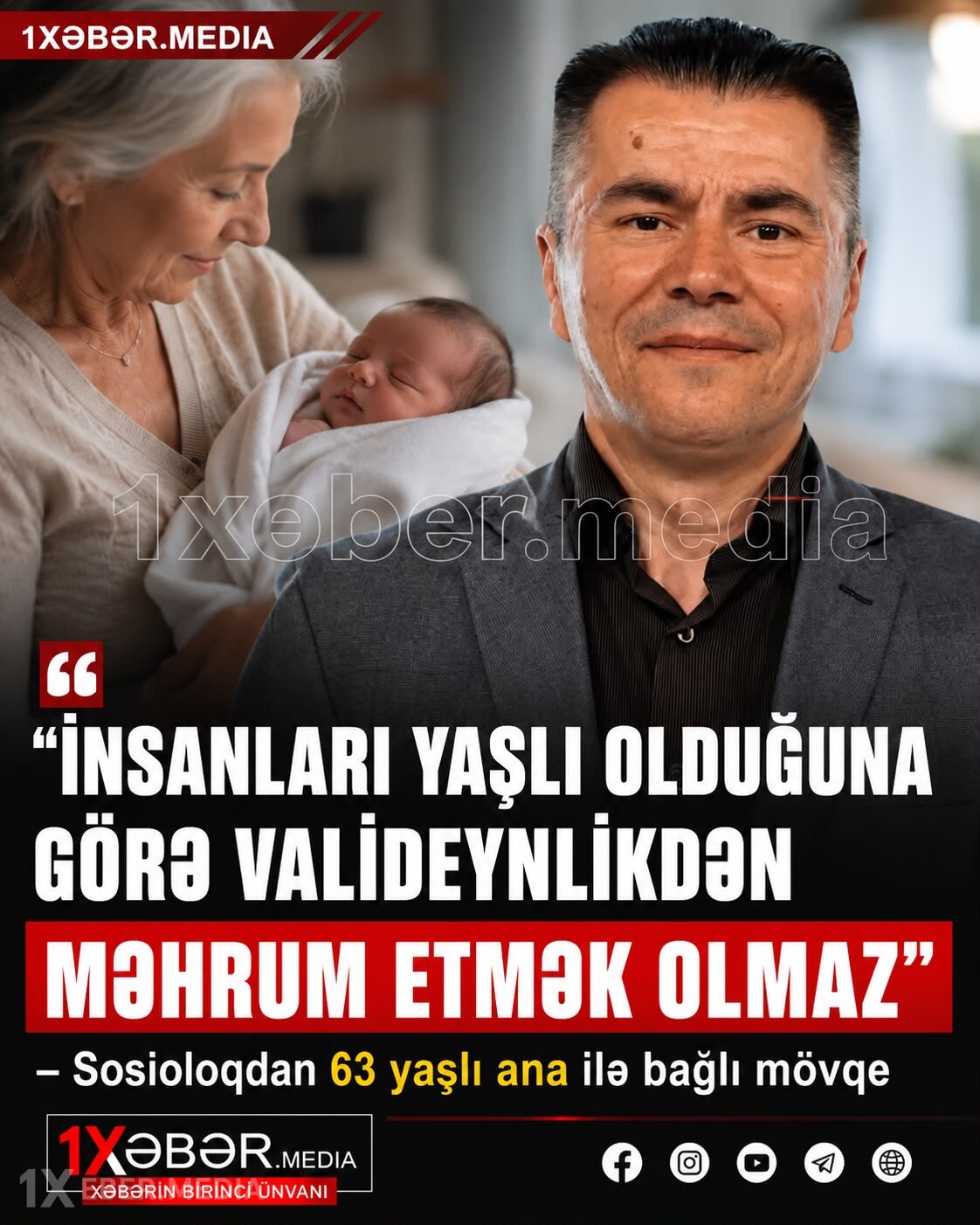 63 yaşlı anaya görə başlayan müzakirələrə sosioloqdan sərt reaksiya