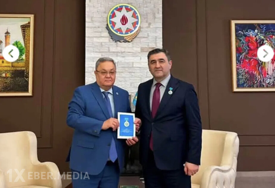 Azərbaycanın Qazaxıstandakı səfiri medalla təltif edilib