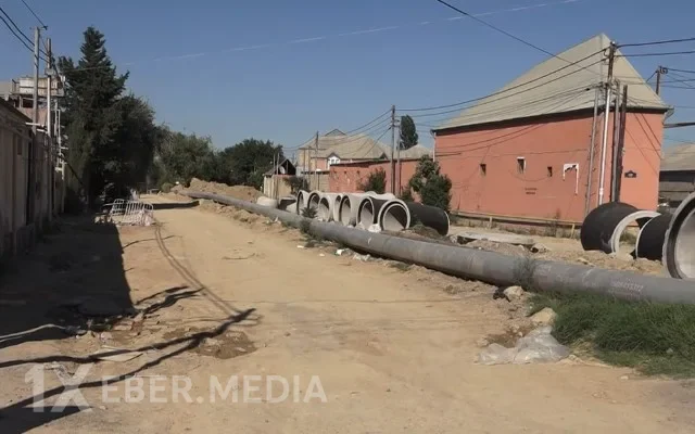 Biləcəridə təmir olunan yol yenidən çökdü - VİDEO